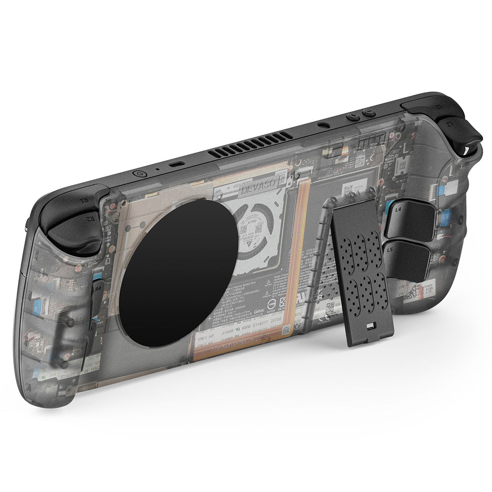 DEVASO For Steam Deck ABS Protective Case Heat Dissipation Game Console Back Cover with Kickstand DEVASO For Steam Deck ABS Protective Case Heat Dissipation Game Console Back Cover with Kickstand